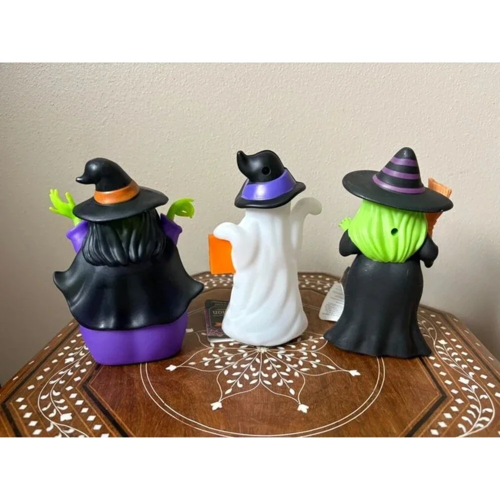 Motion Activated Light Up Plastic Ghost Witches